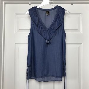 K by Kinnucan’s | Chambray Sleeveless Blouse